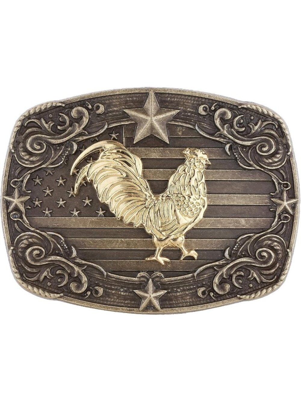 Women Flag-rooster Western Buckle American Eagle Horse Belt